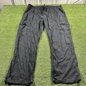 Buffalo David Bitton Tencel Pull On Cargo Pants Black Women XL